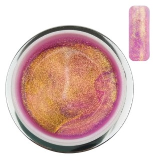 SoKwik Builder Gel Aurora Sunset 06 - Gel Roz cu Reflexii Sidefate Aurora (30ml)