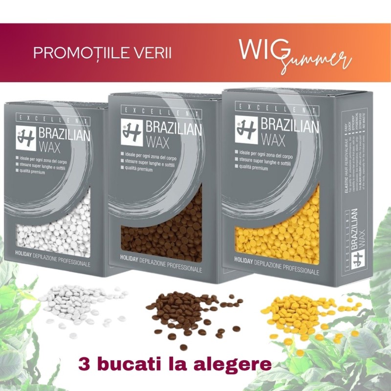 Pachet Promotional - Holiday - EXCELLENT BRAZILIAN WAX Ceara elastica (500gr) Pachet Promotional - Holiday - EXCELLENT BRAZILIAN WAX Ceara elastica (500gr)