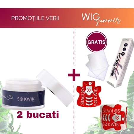 Pachet Promotional - 2 bucati SoKwik Builder Gel Clear Light (50ml)