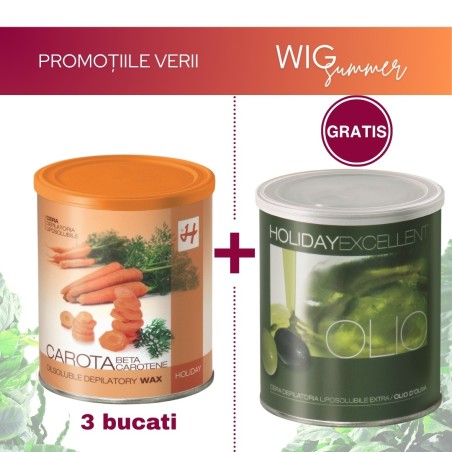 Pachet Promotional - 3 bucati Holiday Ceara Conserva Liposolubila Morcovi (800ml)