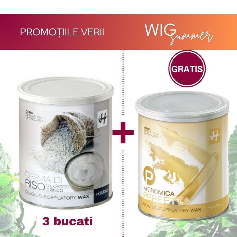 Pachet Promotional - 3 bucati Holiday Crema de Orez – Ceara Conserva Liposolubila cu Dioxid de Zinc (800ml) Pachet Promotional - 3 bucati Holiday Crema de Orez – Ceara Conserva Liposolubila cu Dioxid de Zinc (800ml)