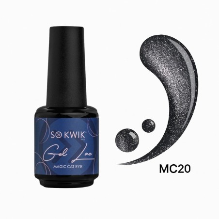 Oja Cat Eye SoKwik MC20 – Gri Metalic cu Reflexe Argintii