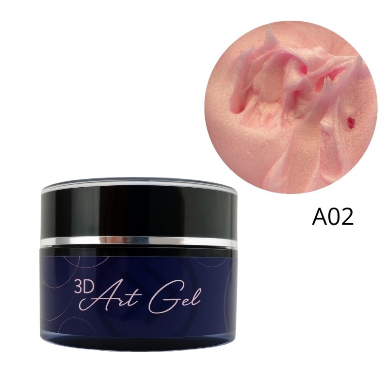 SoKwik 3D ART Gel A02 – Pearl Rose TPO Free si Hema Free