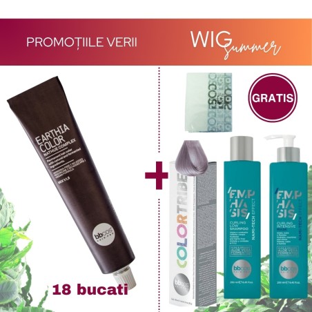 Pachet Promotional - 18 bucati BBCOS Vopsea de par Earthia Color (100ml)
