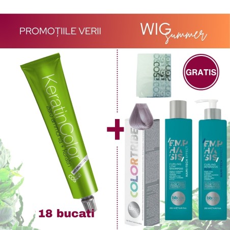 Pachet Promotional -  18 bucati BBCOS Vopsea de par Keratin COLOR (100ml)