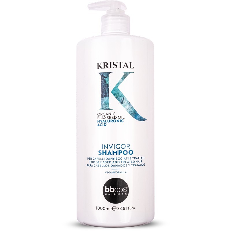 BBCOS KRISTAL INVIGOR Sampon Nutritiv Restructurant cu Acid Hyaluronic si Rodie (1000ml)