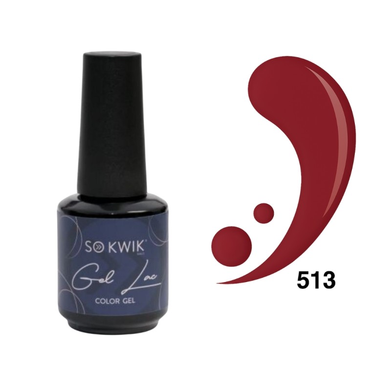 SoKwik Oja Semipermanenta Red Collection 513 – Rosu Burgundy (15ml) TPO Free si Hema Free