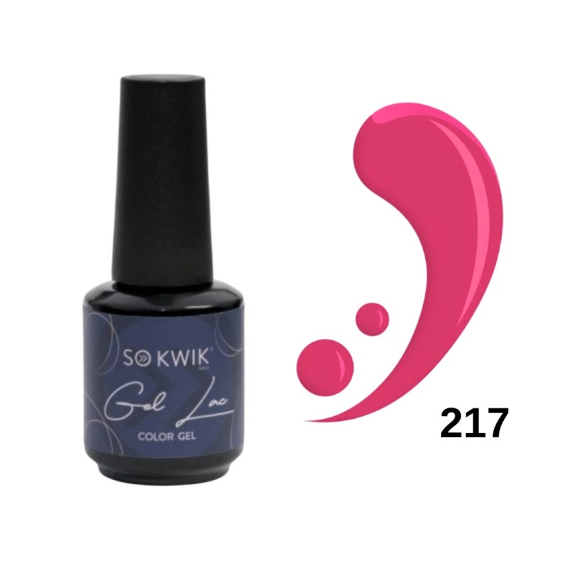 SoKwik Oja Semipermanenta Pink Collection 217 – Roz Fuchsia Aprins (15ml) – TPO Free si Hema Free