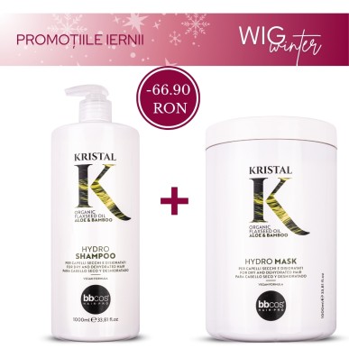Pachet Promo BBCOS KRISTAL HYDRO Sampon + Masca 1000ml