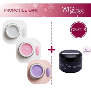 Pachet Promo 3x SoKwik Builder Gel Oh Baby (50ml) + GRATIS Jelly Gel Milky White Rose (50ml)
