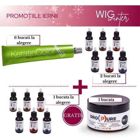 Pachet Promo Pigmenti si Vopsea BBCOS Keratin Color + Produse GRATUITE