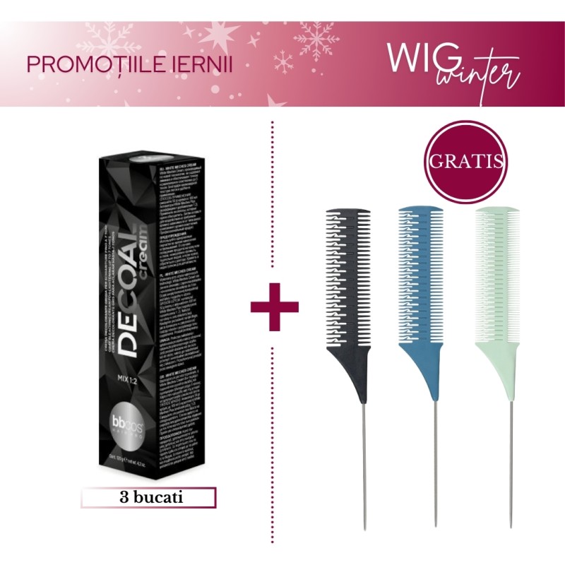 Pachet Promo DeCoal – 3 Creme Decolorante + Pieptan Sibel CADOU Pachet Promo DeCoal – 3 Creme Decolorante + Pieptan Sibel CADOU