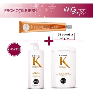 Pachet Promo 24 Vopsele Innovation EVO + Sampon si Masca Chroma Cadou