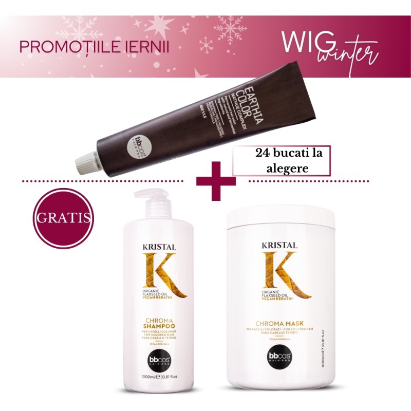 Pachet Promo 24 Vopsele Earthia Color + Sampon si Masca Chroma Cadou Pachet Promo 24 Vopsele Earthia Color + Sampon si Masca Chroma Cadou