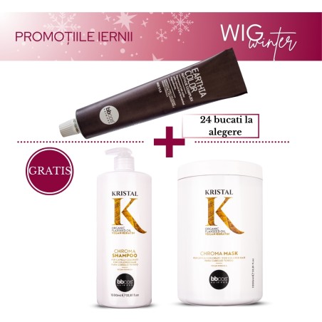 Pachet Promo 24 Vopsele Earthia Color + Sampon si Masca Chroma Cadou