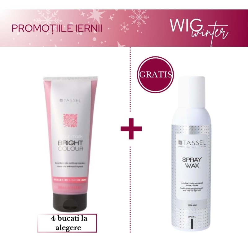 Pachet Promo 4 Masti Colorante Tassel + Spray Wax Cadou