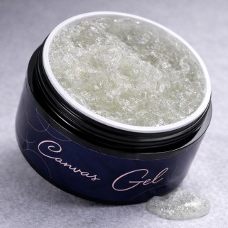 gel decorativ flakes crystal silver canvas gel f01 sokwik