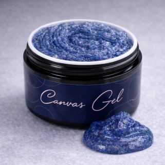 gel decorativ flakes frozen blue canvas gel f02 sokwik