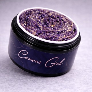 gel decorativ flakes royal amethyst canvas gel f04 sokwik