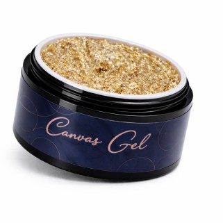 gel decorativ flakes royal gold canvas gel f05 sokwik