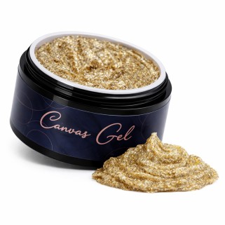 gel decorativ flakes royal gold canvas gel f05 sokwik
