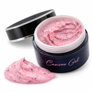 gel decorativ efect mineral roz pink stone crust canvas gel s02 sokwik