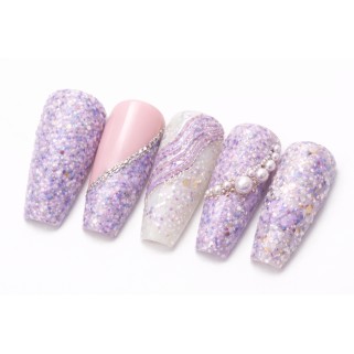 gel decorativ efect mineral lila lavender stone canvas gel s04 sokwik