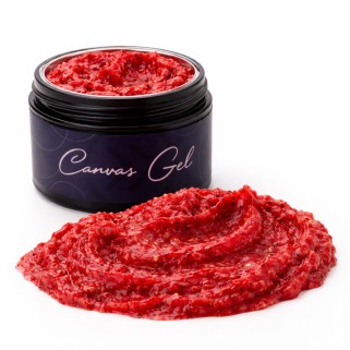 gel decorativ efect mineral rosu volcanic red stone canvas gel s06 sokwik