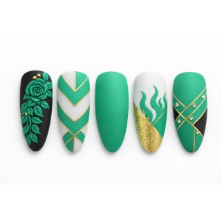 gel decorativ verde smarald mat emerald canvas gel c04 sokwik