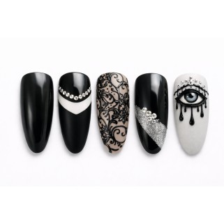 gel decorativ negru mat matte onyx canvas gel c06 sokwik