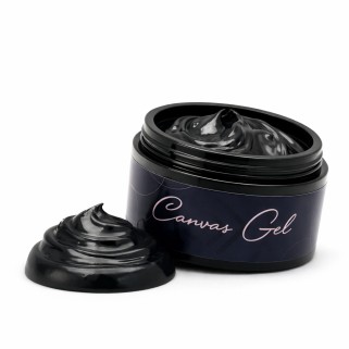 gel decorativ negru mat matte onyx canvas gel c06 sokwik