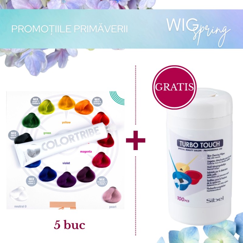 Pachet Promo 5x BBcos ColorTribe 100ml + Servetele Indepartare Vopsea
