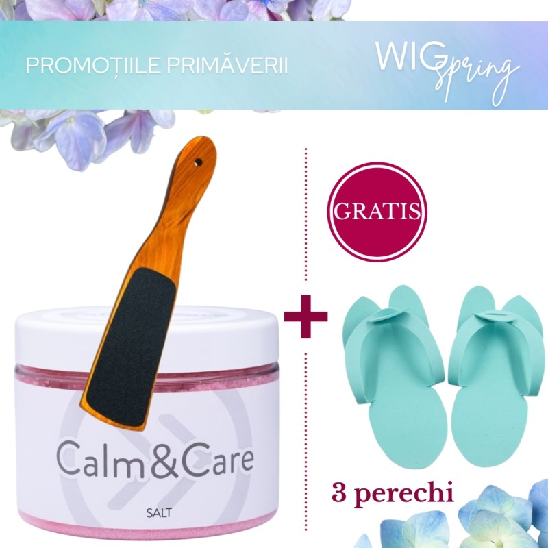 Pachet Promo Pedichiura SoKwik Calm&Care + Pila Calcaie + Papuci
