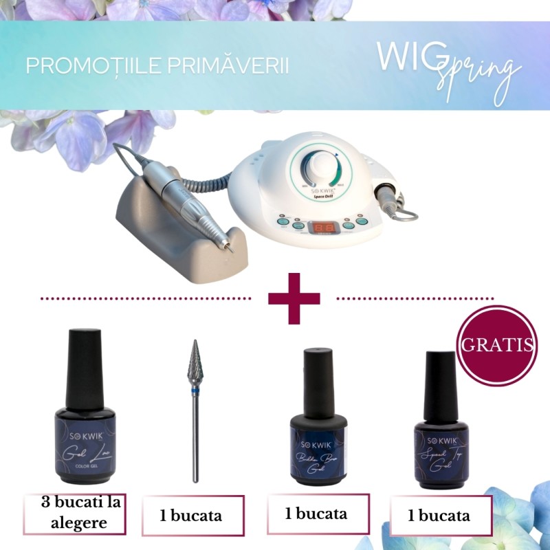 Pachet Promo Freza unghii Space Drill SoKwik + Cadouri incluse