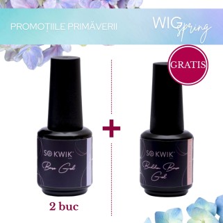Pachet SoKwik 2x Base Gel Renewed cu Flexi Base Peach