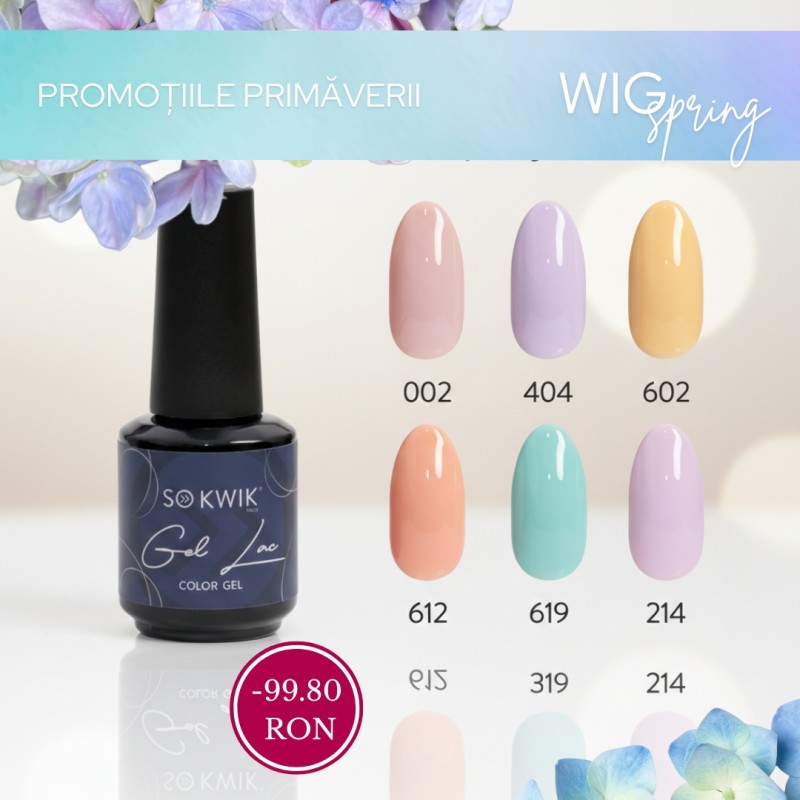 Pachet Promo SoKwik GEL-LAC Spring Collection – 6x15ml