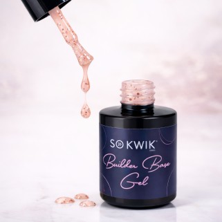 Builder Rubber Base Rose Flakes SoKwik 15ml