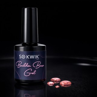Builder Rubber Base Rose Flakes SoKwik 15ml