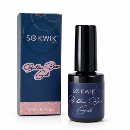 Builder Rubber Base Rose Flakes SoKwik 15ml