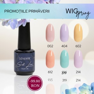 Kit SoKwik GEL-LAC Spring 6x15ml – platesti 4, primesti 6