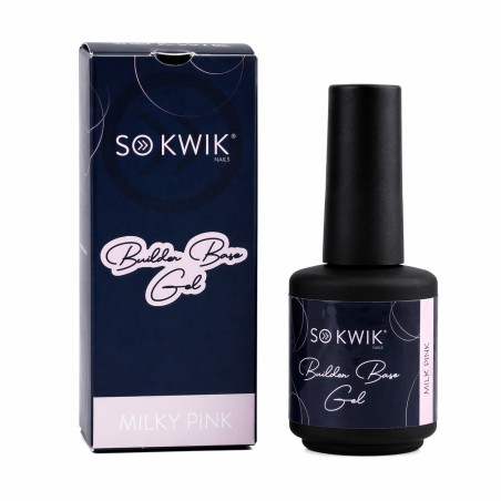 gel baza unghii Milky Pink SoKwik 15ml rubber