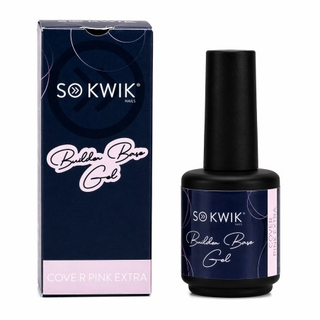 gel baza unghii Pink Extra SoKwik 15ml rubber