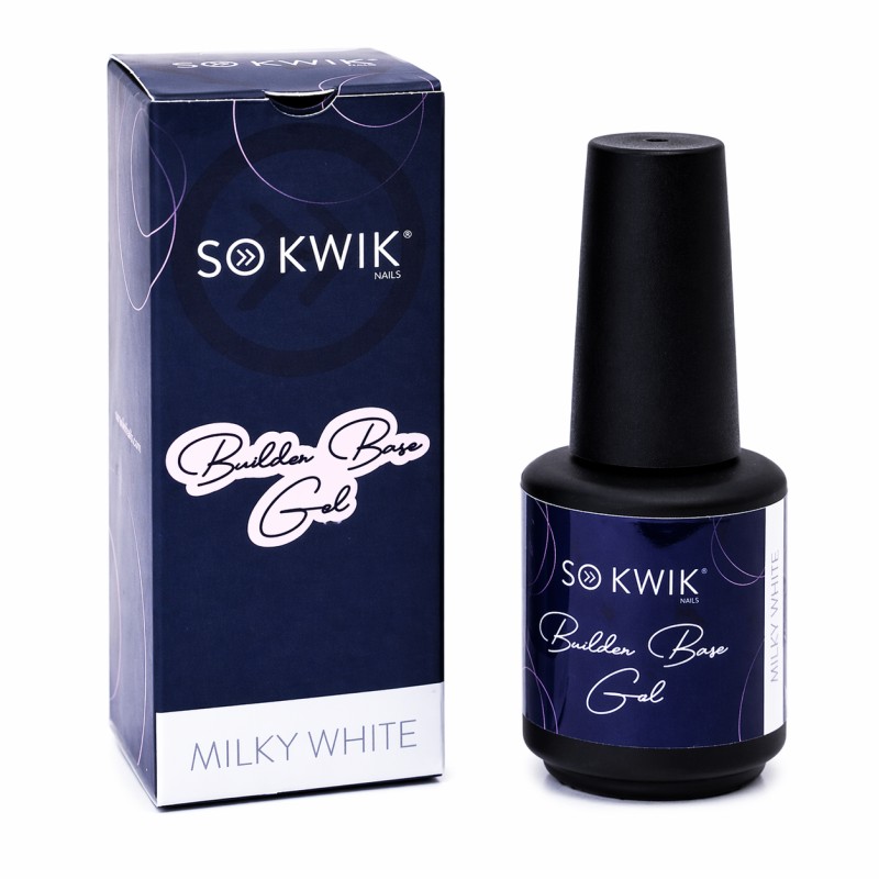 Gel de baza pentru unghii – Builder Rubber Base Gel Milky White SoKwik 15ml (TPO Free si Hema Free)