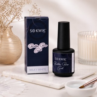 gel baza unghii Milky White SoKwik 15ml rubber