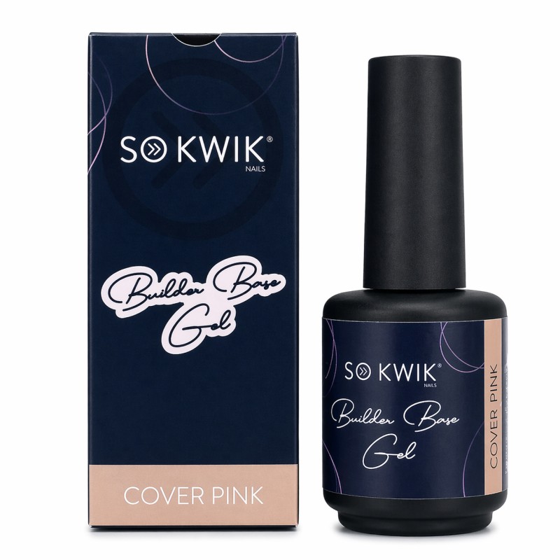 Gel de baza pentru unghii – Builder Rubber Base Gel Cover Pink SoKwik 15ml (TPO Free si Hema Free)