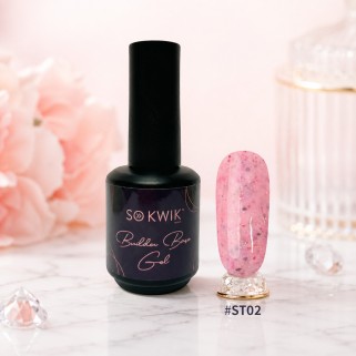 gel baza Stone Style ST02 SoKwik 15ml roz pastel sclipici