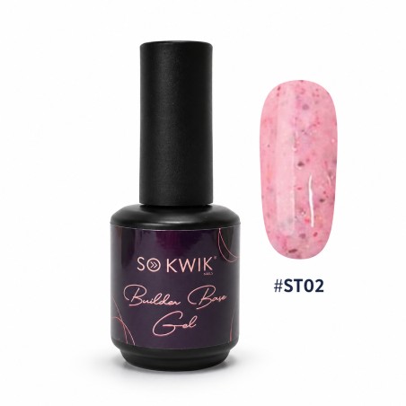 gel baza Stone Style ST02 SoKwik 15ml roz pastel sclipici