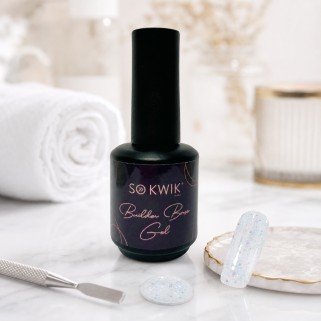 gel baza Stone Style ST06 alb cu particule SoKwik