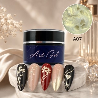 gel auriu perlat unghii SoKwik Golden Pearl Art Gel 07