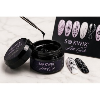 gel negru unghii SoKwik Art Gel Black 02 15g